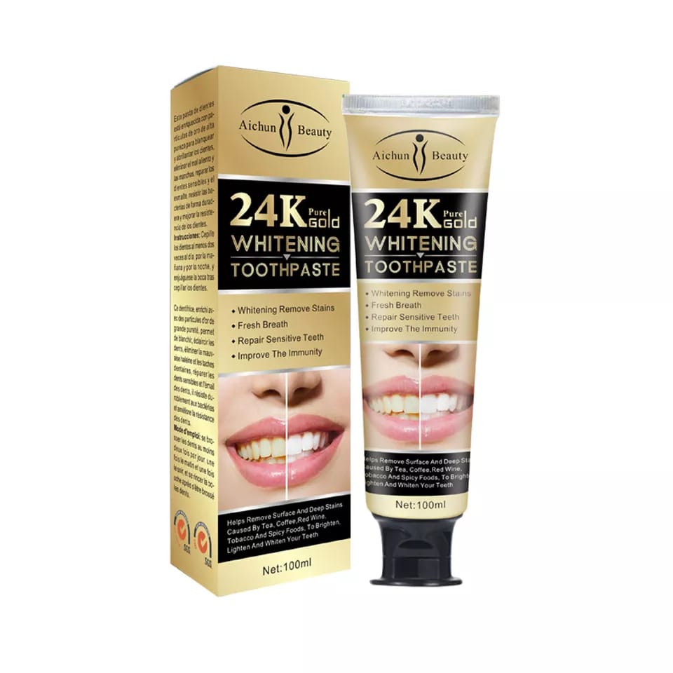 AICHUN BEAUTY 24K PURE GOLD WHITENING TOOTHPASTE